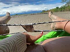 first time beach masturbation caught on hidden cam by stranger