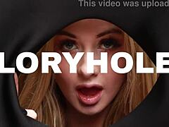 POV busty student deepthroats sloppy cum in nylons