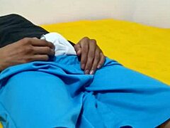 Young solo boy strokes cock in amateur masturbation