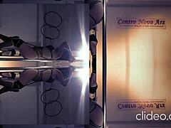 my sexy doctor dances on pole flashing her juicy ass in hospital