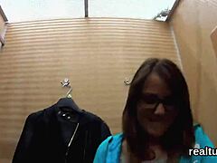 ADORABLE CZECH TEEN STRIPS SEDUCED MALLED POKED POV HARDCORE!