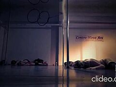 my sexy doctor dances on pole flashing her juicy ass in hospital