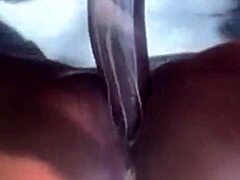 big booty bbc tranny takes rough anal creampie bent over outdoor