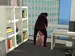 what happens when indian boss corners arab secretary in stockings at work?