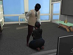 what happens when indian boss corners arab secretary in stockings at work?