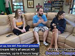 Dr Tampa Relaxes Mira Monroe in Gyno Exam