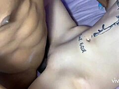 young teen swallows interracial cuckold gangbang creampie cum finale