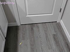 Ebony Trans Joyfully Eats Cum from Condom Post-Orchiectomy