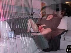 Perky Boobs Babe Fingers Shaved Pussy in Dirty JOI Talk