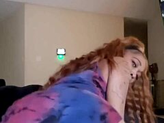 Red Stripper Rips Clothes In Sexy Tease