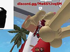 guy pounds roblox christmas bunny girl's big ass hard