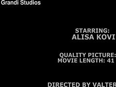 alisa kovi gapes wide on mr anderson's cock anal casting cum swallow