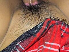 Sexy latina wife's outfit teases her dripping wet slit