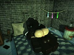 Watch this big black cock slut get fucked hard!