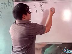 Japanese Schoolgirl Creampie Equation in Naughty Roleplay