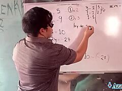 Japanese Schoolgirl Creampie Equation in Naughty Roleplay