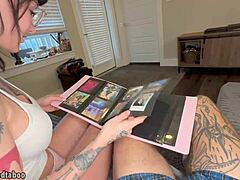 step sis and bro recreate step parents' hot sex photos together