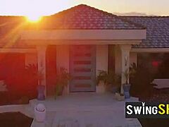 topless swingers play outdoor sex games casually