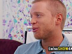 topless swingers play outdoor sex games casually