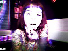 Tiger Lilly's PERFECT TATTOOED BODY Gets FACE FUCKED And Squirts Wild