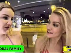 😍 Cherry Kiss squirts crazy from step-sis pounding her juicy shaved pussy! 💦