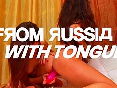 russian lesbians tongue wet pussies toys in official trailer tease