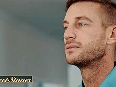 busty milf lawyer fucks coworker doggystyle cowgirl then tit cumshot