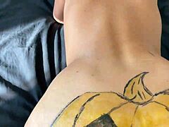 Stepmom's Halloween Creampie Doggystyle With Muscular Young Stud