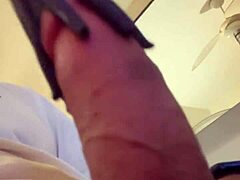 big cock workout with intense solo handjob strokes