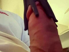 big cock workout with intense solo handjob strokes