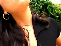 busty 18+ teen explores outdoor thrills with her huge natural tits