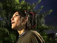 skinny tattooed latina convinced for street to home pov fuck