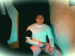 Shiny White Outfit Strokes 18cm Monster Cock