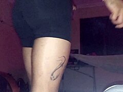 Mi sexy ARGENTINIAN stepsister SHAKES her FAT ASS while SPANKED