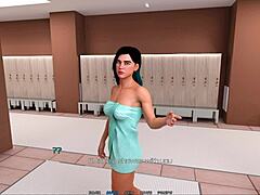 Brunette's Shaved Big Tits Pussy in Renaissance Game Prelude