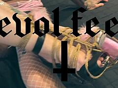 blonde femdom binds for foot worship joi heels