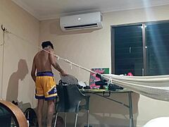 Mi sexy ARGENTINIAN stepsister SHAKES her FAT ASS while SPANKED