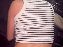 Latina Teen Blows Monster Cock in Car While Fucking on Phone