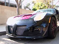 Big Long-Haired Blonde Milf Rides Black Monster Cock Outdoors