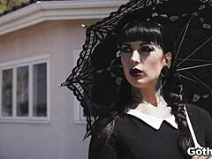 jessie lee begs for kyle mason's cum to keep her goth heelmouth sealed 🤤💦