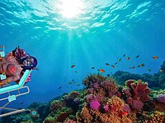 narlinda's underwater tied bondage session