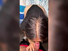 Tipped Peruvian Slut Delivers Oral Cumshot Explosion