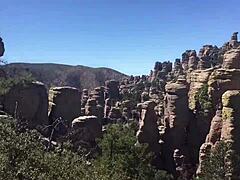 omg she deepthroats and swallows cum on hiking trail outdoors...