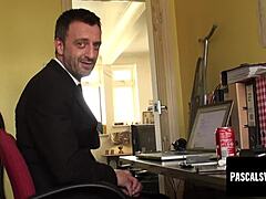 kimmie fox starts shy but ends bound deepthroating and riding cock in hardcore maledom session