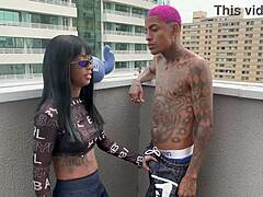 Petite 18-Year-Old Brazilian Teen Gives Intimate Visit to Tattooed Young Prisoner