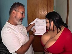 giant bbw latina slut doll gets bareback pounded backstage dripping wet