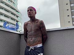Petite 18-Year-Old Brazilian Teen Gives Intimate Visit to Tattooed Young Prisoner