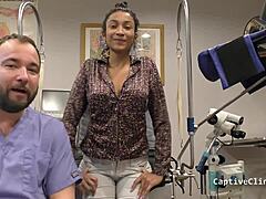 blindfolded curly brunette miss mars moans in hairy armpit handcuff deviance