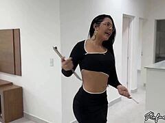 Sizzling Brazilian Realtor Sucked Bent Over Apartment