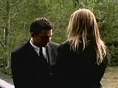 widow seeks comfort in outdoor car missionary after rainy anal craving